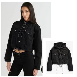 NWOT Levi's Cinched Cropped Anorak Trucker Jacket